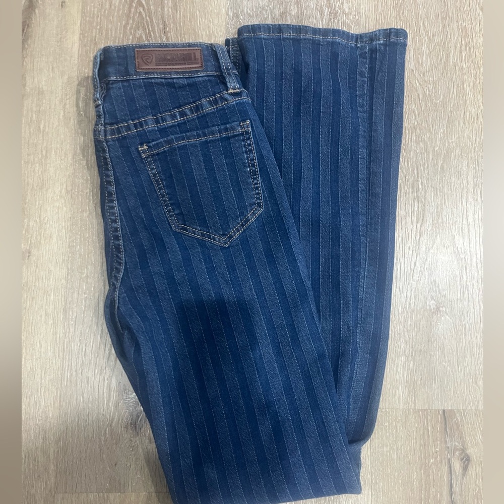 Rock roll denim super cute striped jeans